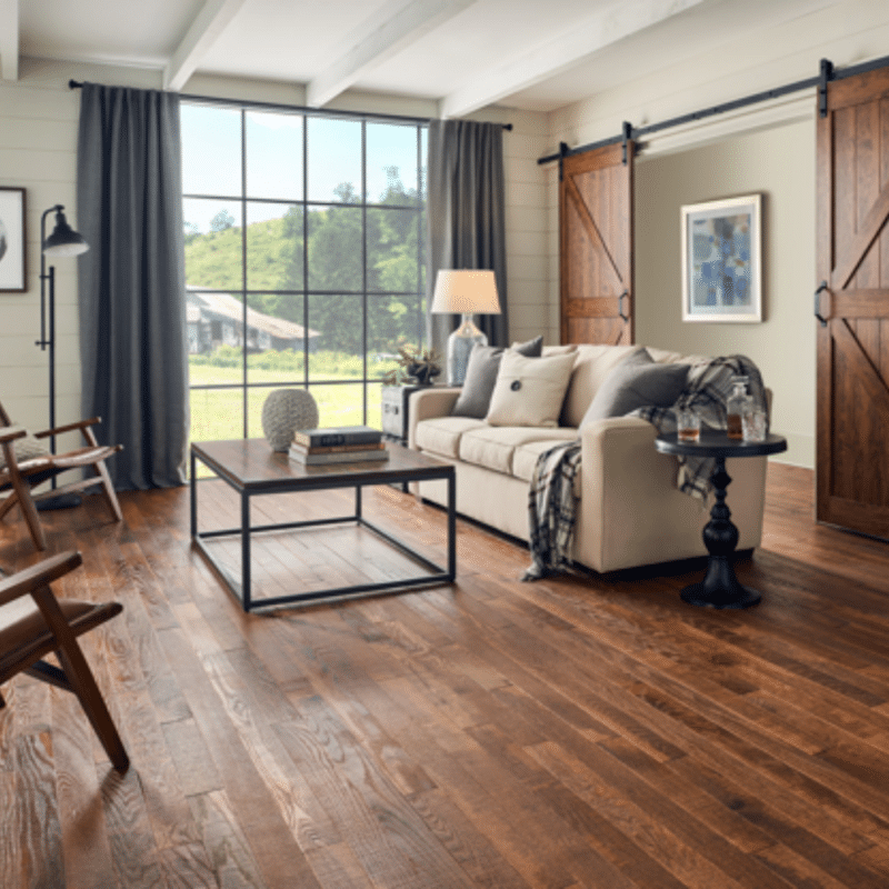 Bruce Barnwood Living Red Oak - Lincoln Living Room
