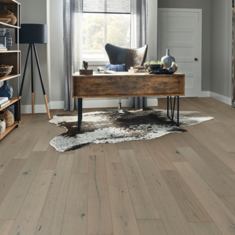 Bruce Brushed Impressions Silver White Oak - Breezy Gray Office