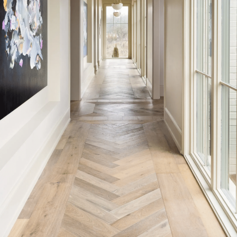 Duchateau Terra White Oak - Chaparral Herringbone Hall