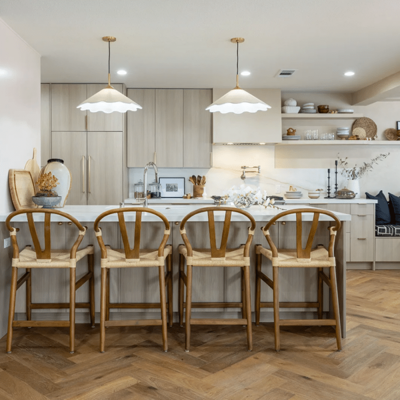Duchateau Terra White Oak - Alpine Herringbone Kitchewn