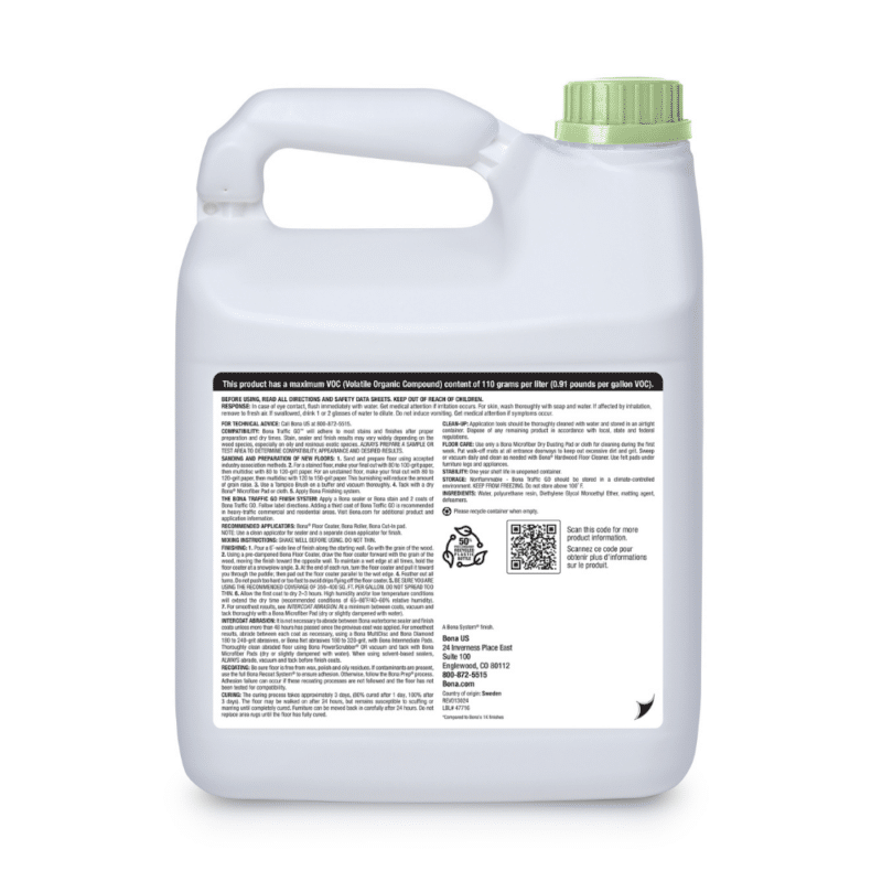 Bona Traffic Go Water-Based Wood Floor Finish - 1 Gal. - Image 2