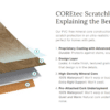 COREtec Luxury Vinyl Plank chart explaining the layers