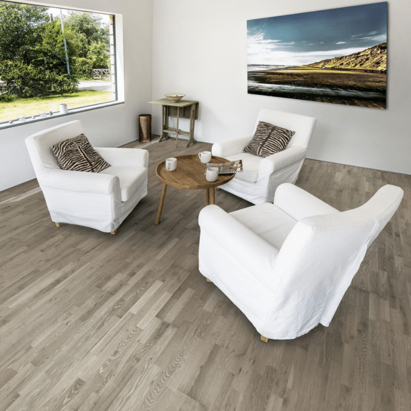 Kahrs Harmony White Oak - Alloy Living Room