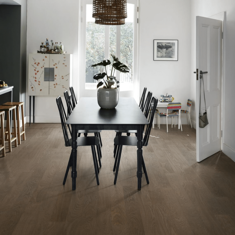 Kahrs Life White Oak Wide - Cocoa Bean Dining Room
