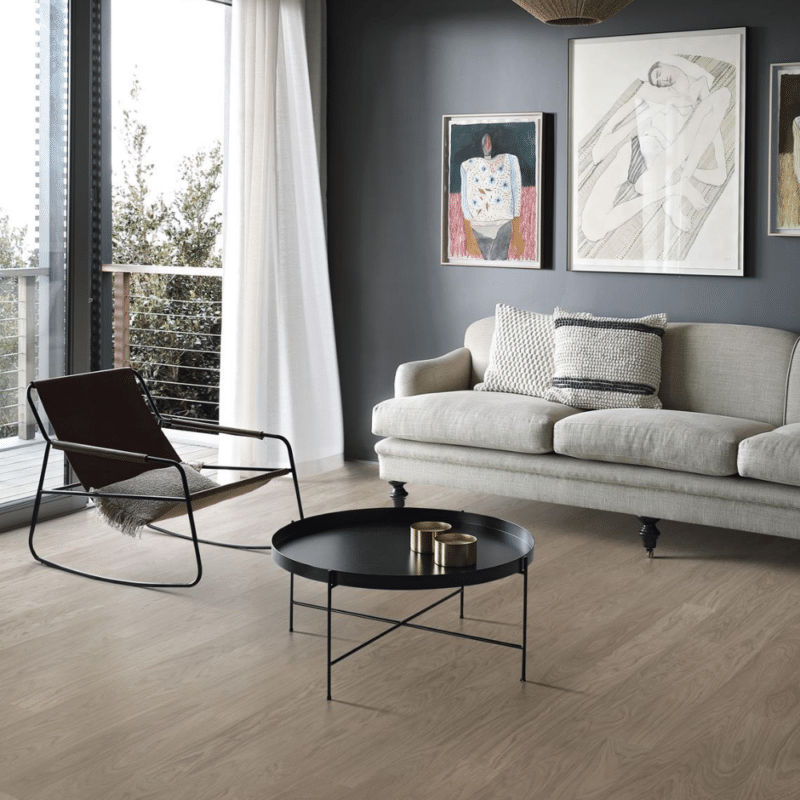 Kahrs Life White Oak Wide - Earl Grey Living Room