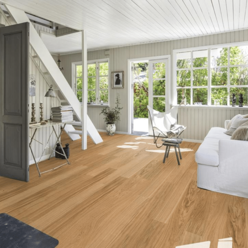Kahrs Life White Oak Wide - Pure Oak Living Room