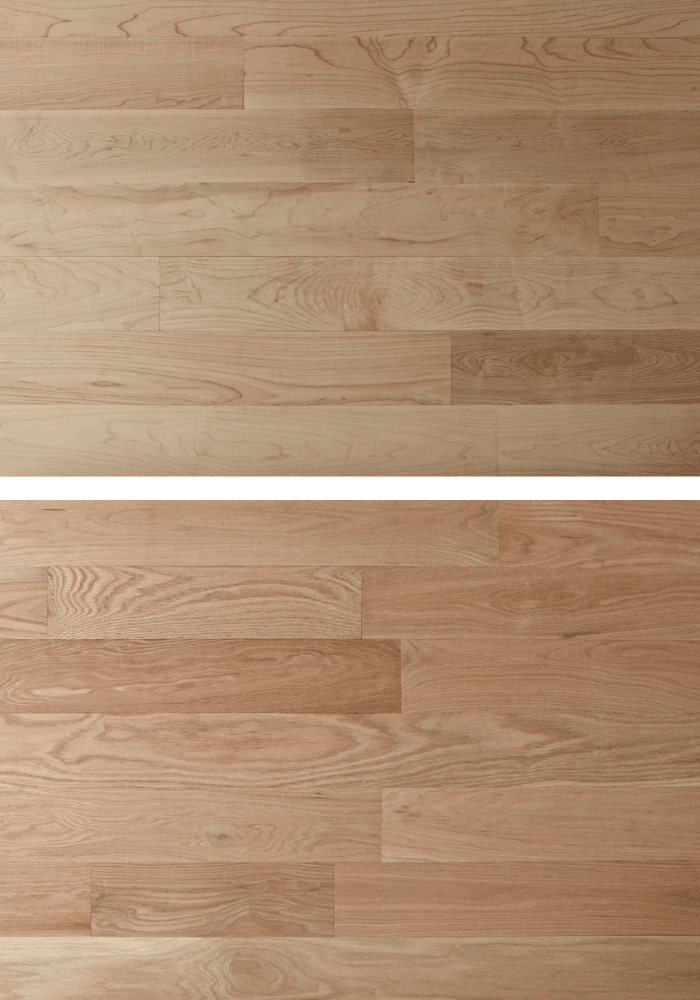 maple vs oak flooring comparison
