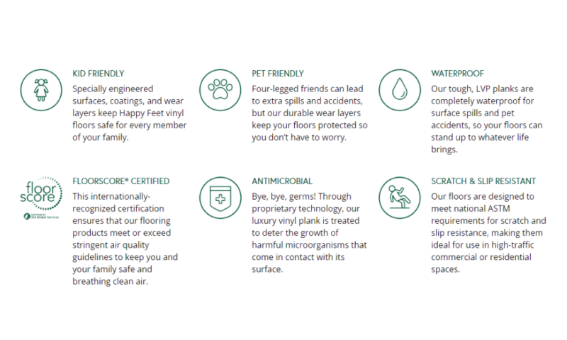 happy feet flooring benefits