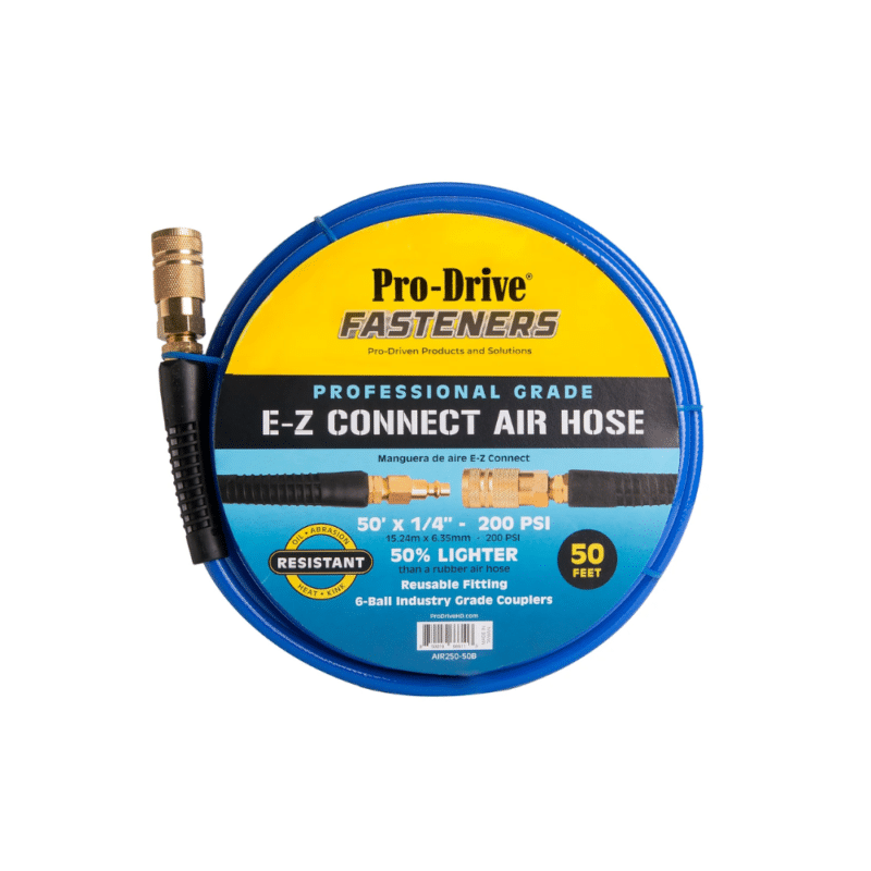 ProDrive E-Z Connect Air Hose Blue 100' - BLUE-AIR250-100