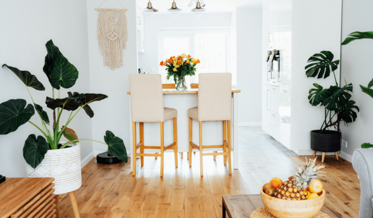 solid hardwood warms up your space during the winter