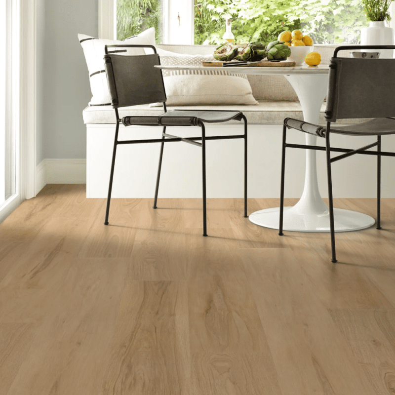 Shaw Fresh Take Luxury Vinyl Plank Flooring Chaise Tan kitchen