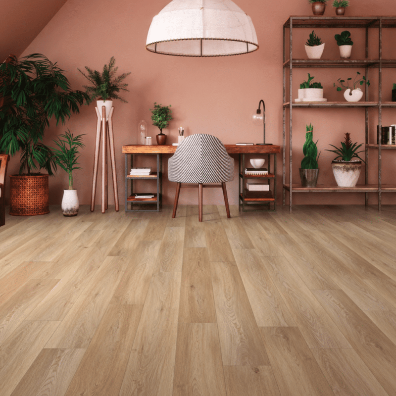 COREtec Pro Premium – Wiltshire Oak VV488-02101 – Luxury Vinyl Plank 5.2mm x 9″ in an office