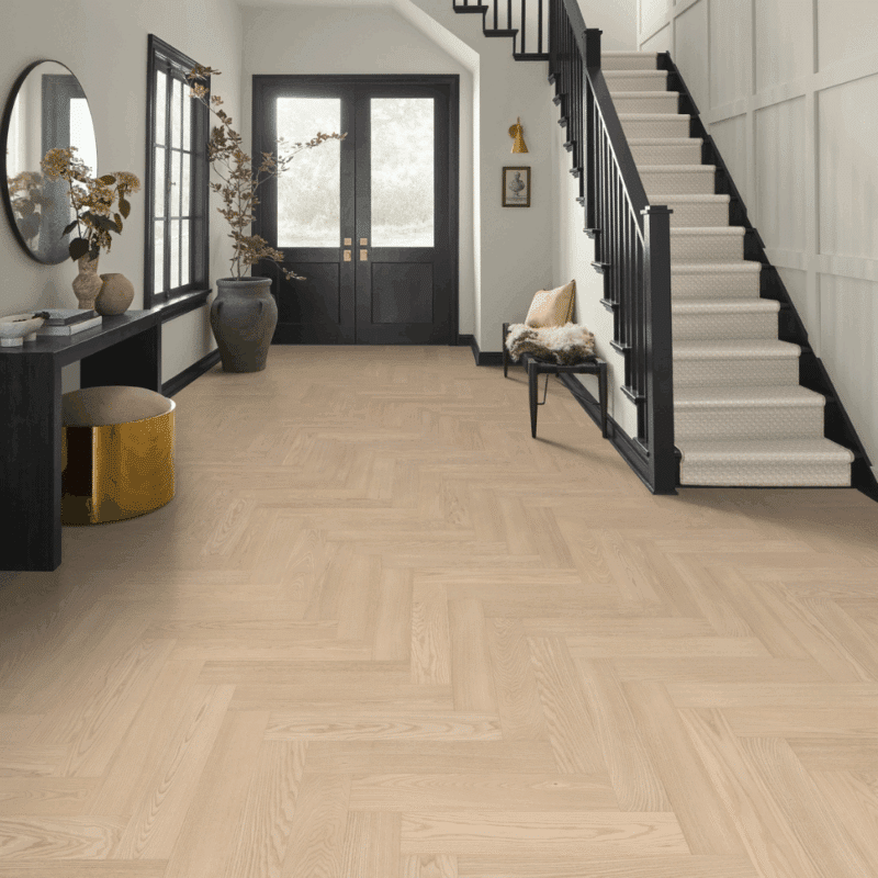 Anderson Tuftex European Ash Herringbone Plaza 5/8" x 4-3/4"