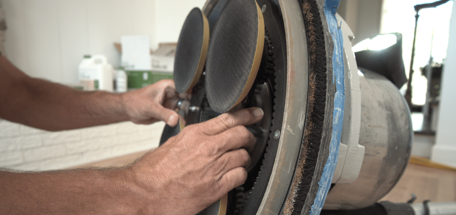 Bona abrasives and machine demo
