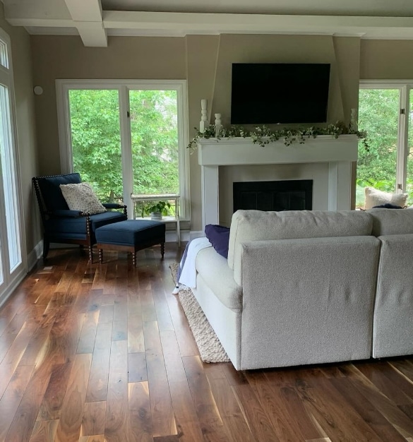 Walnut flooring