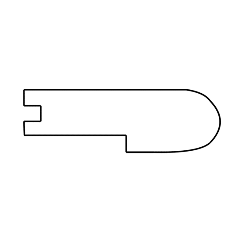 Sheoga Hickory Clear - Natural - Stair Nose 3/4" x 5-1/2"