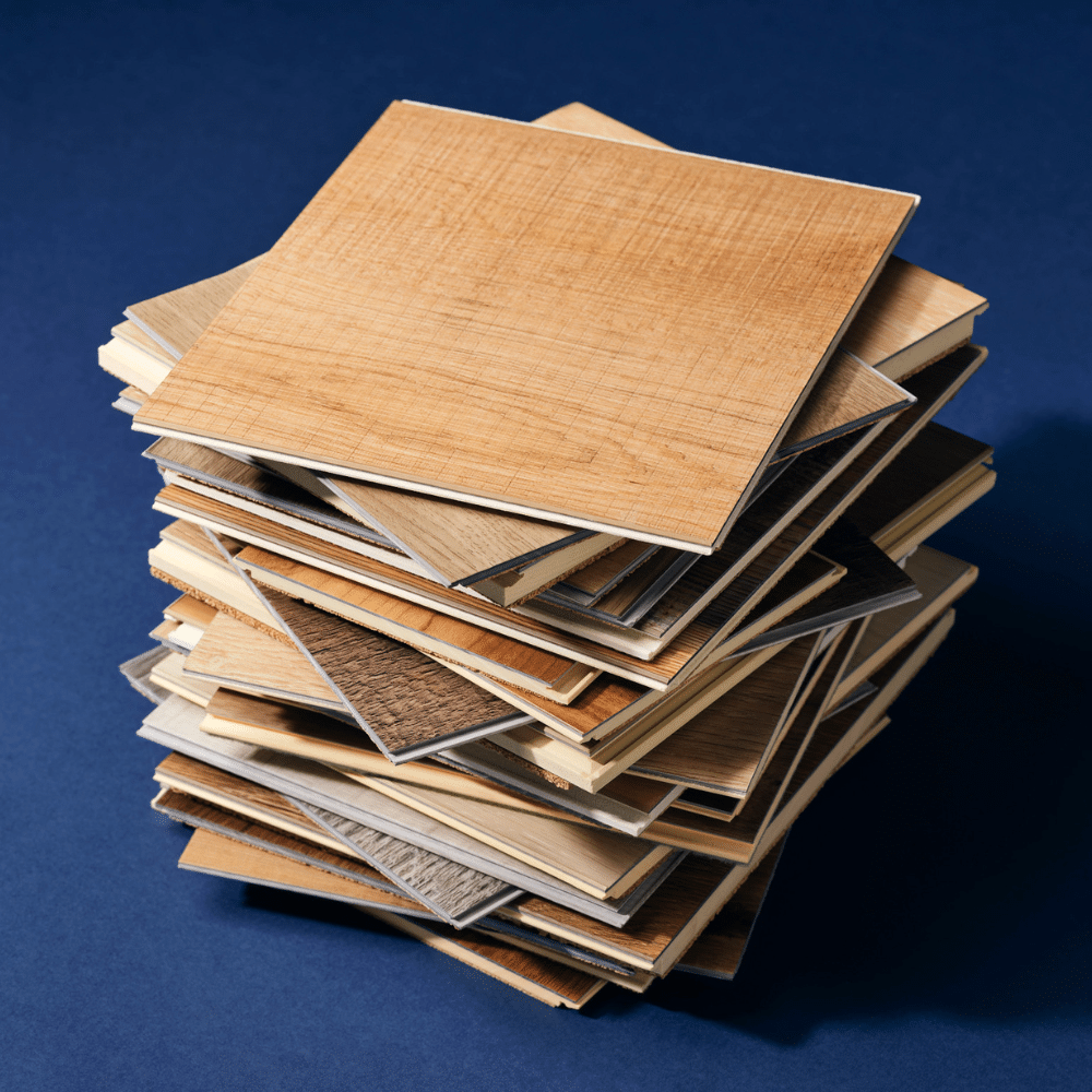 Sack of vinyl flooring