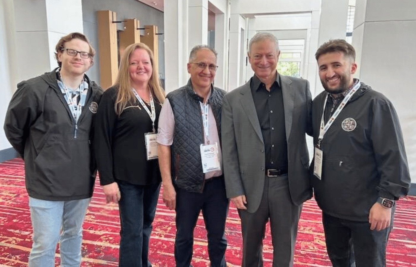sam thomas, adrienne walker, homdi soliman, gary sinise, and attia soliman at nwfa
