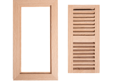 Unfinished Red Oak Vent 4 x 10