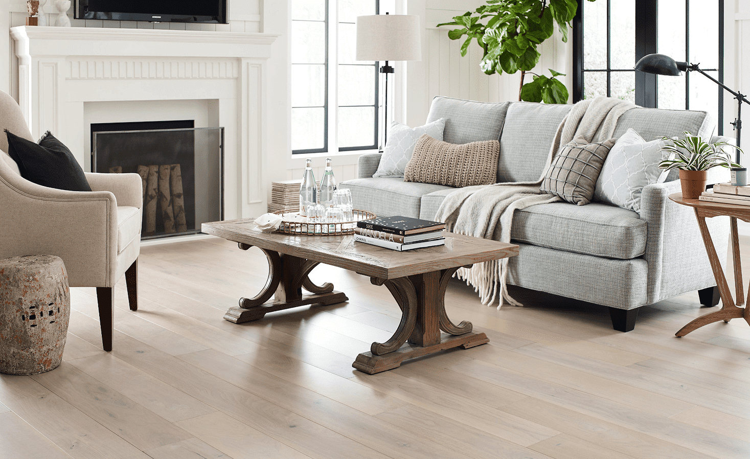 hardwood flooring in the spring season