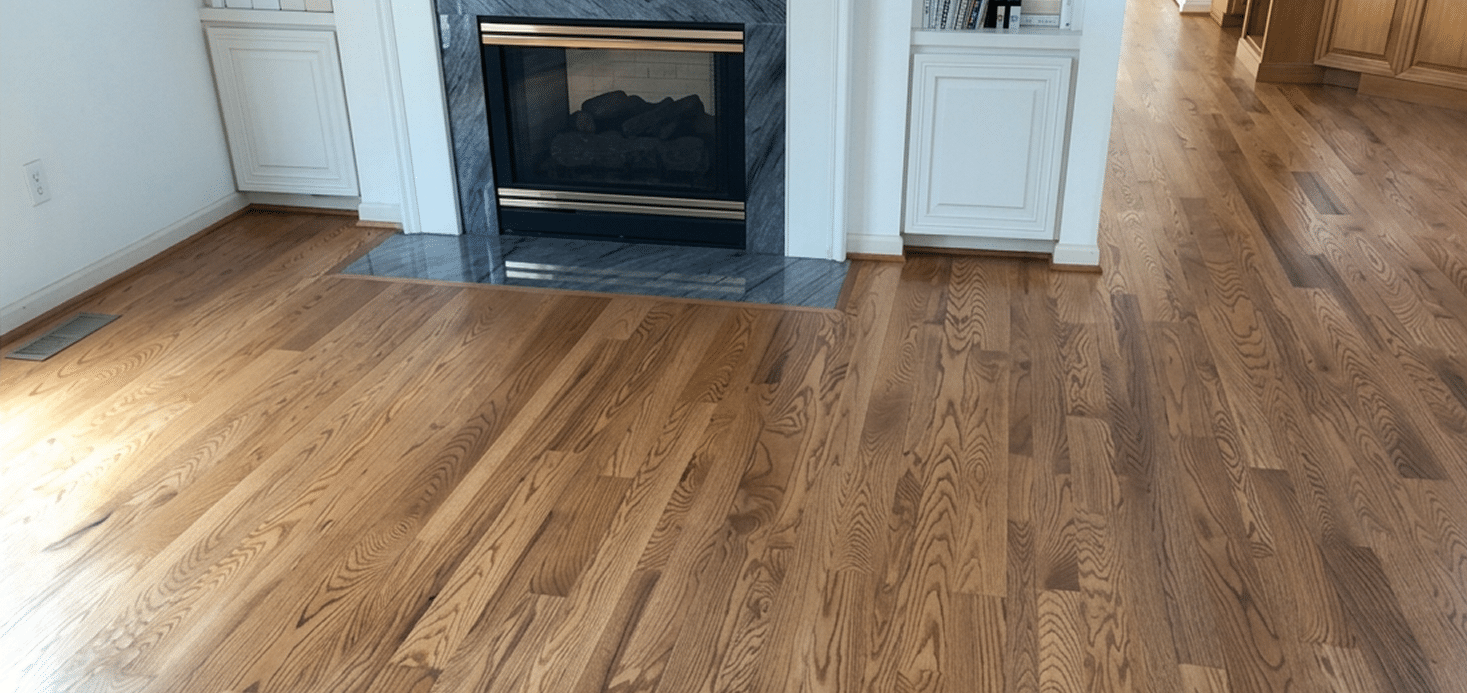 diy wood floor refinishing with bona result