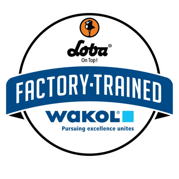 loba-wakol factory trained badge