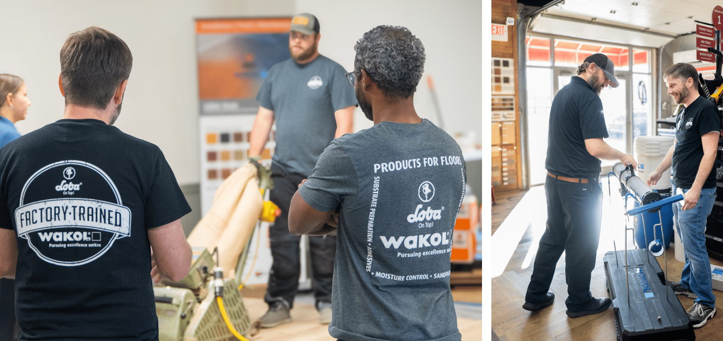 loba-wakol flooring school at paenl town in columbus on may 5th