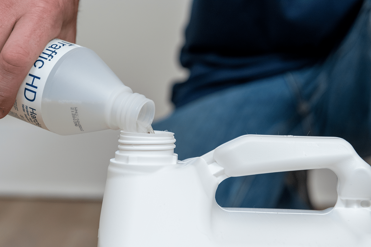 mix hardwood floor finish