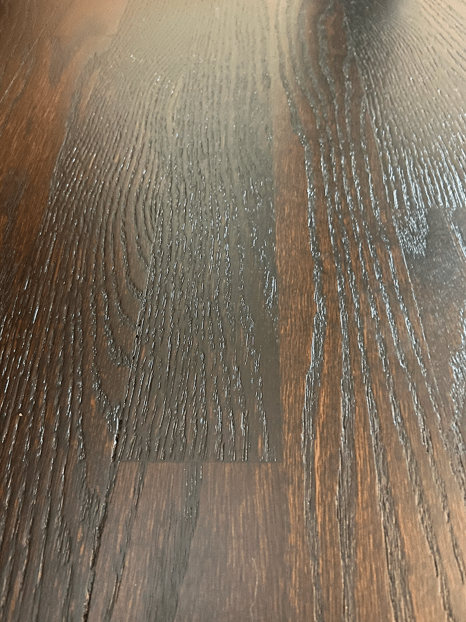clean wire-brushed floor