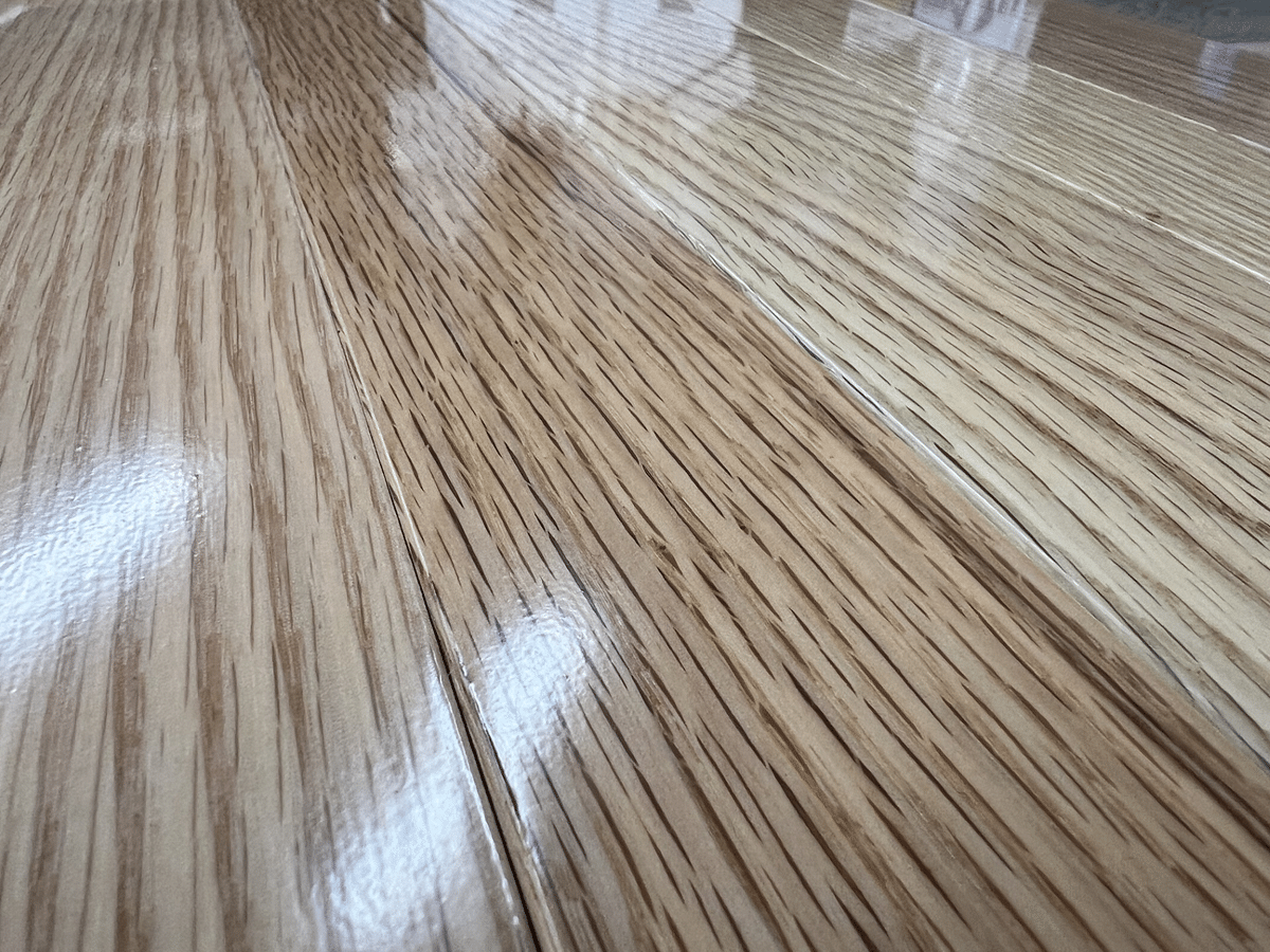 glossy, smooth, hardwood floor