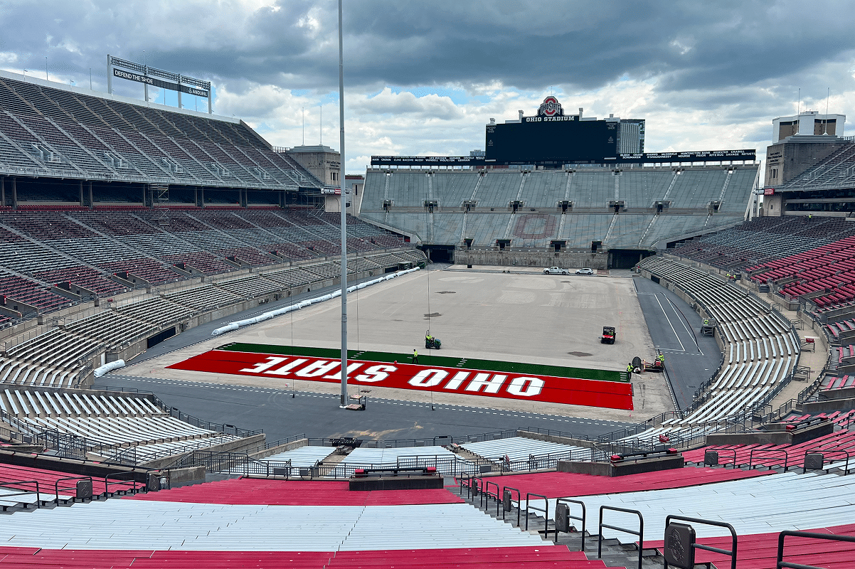 ohio stadium new shaw turf 2026