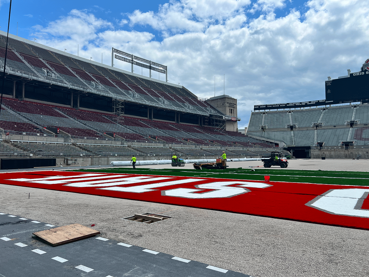 shaw turf close up at a side angle