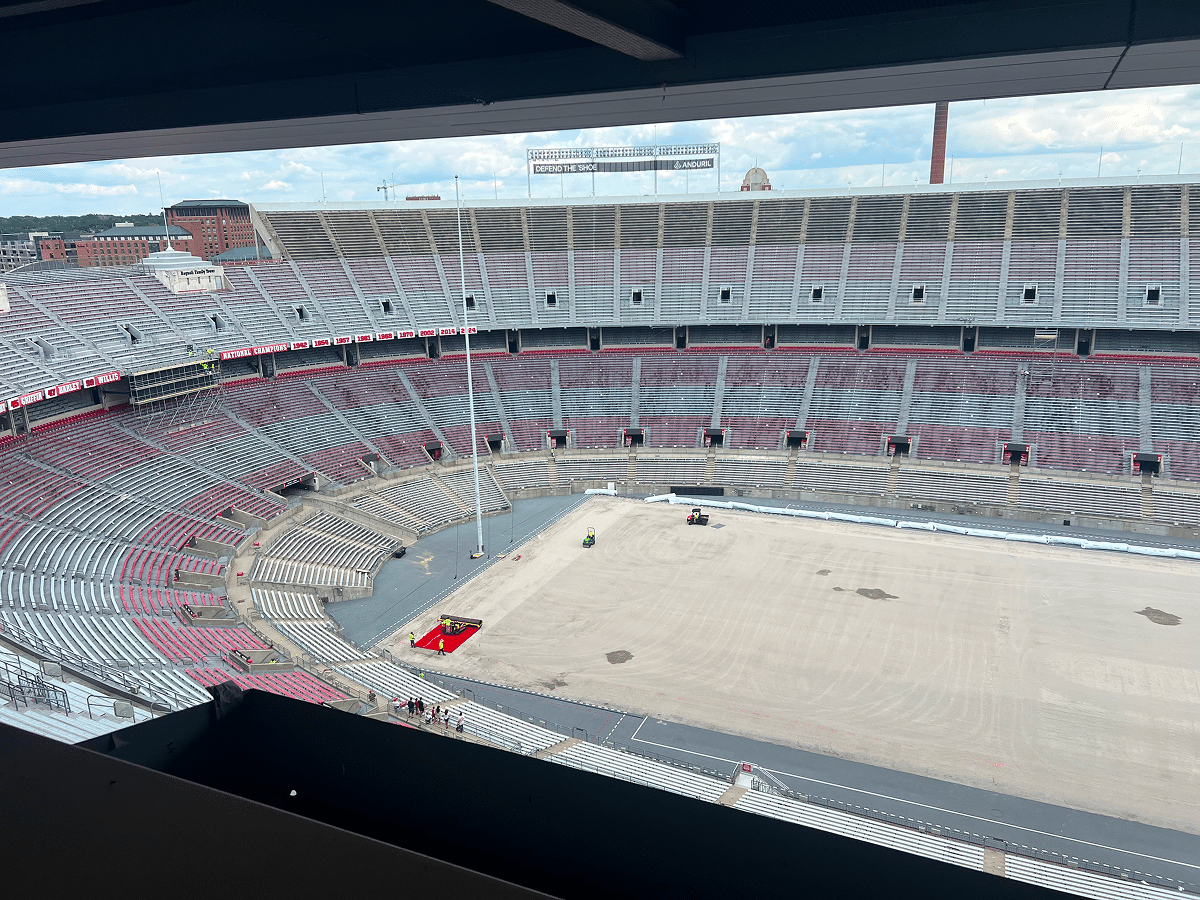 ohio stadium turf started